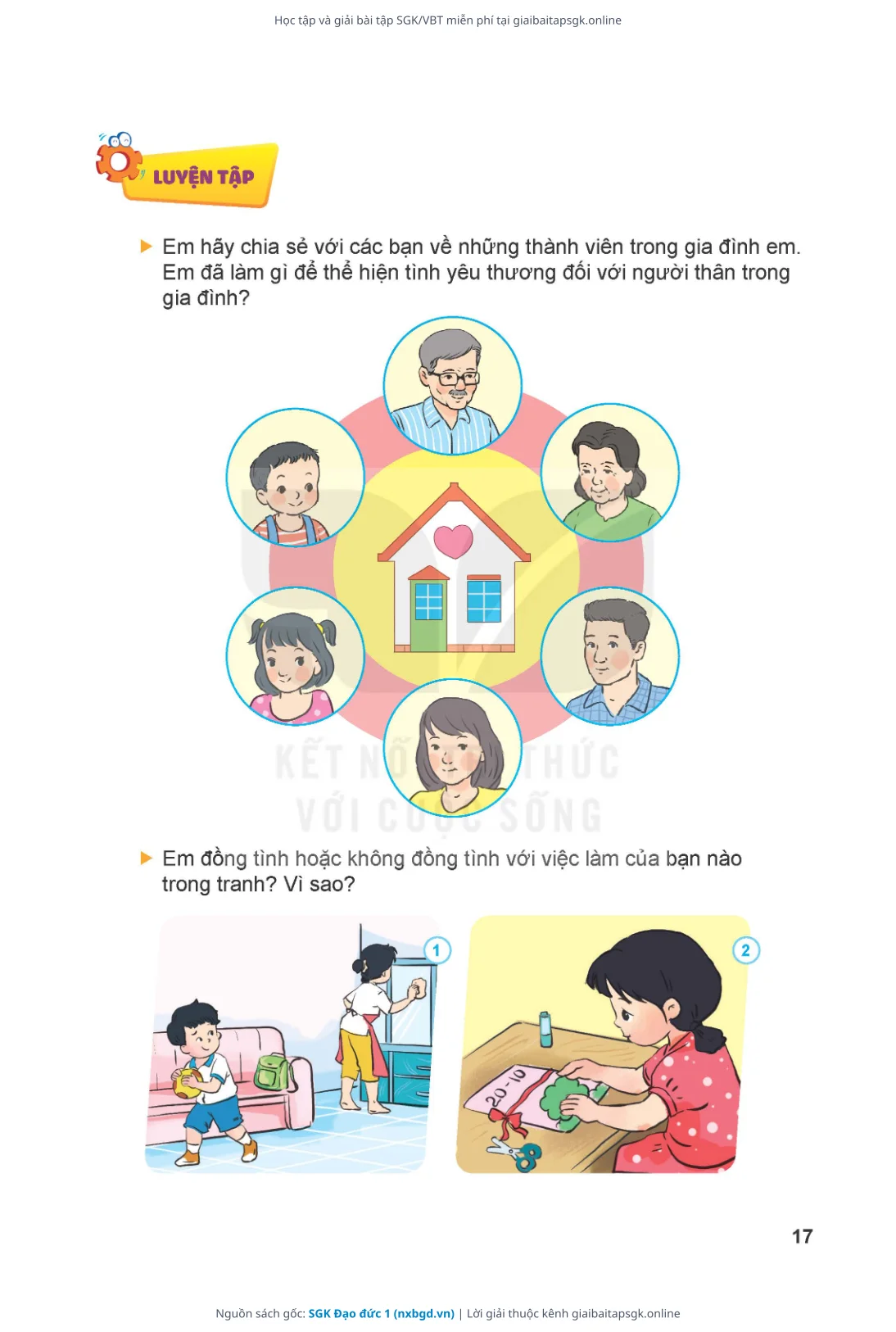 Trang 17 sách giáo khoa SGK Đạo đức 1 thu nhỏ