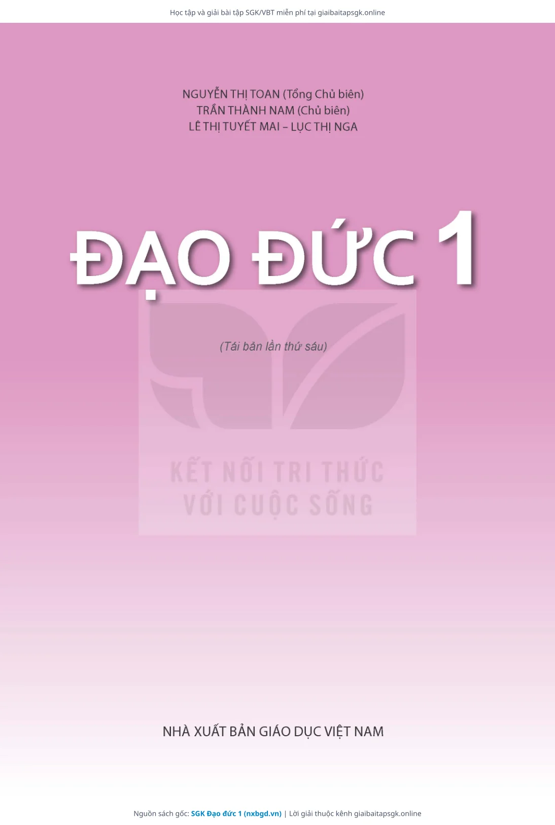 Trang 2 sách giáo khoa SGK Đạo đức 1 thu nhỏ