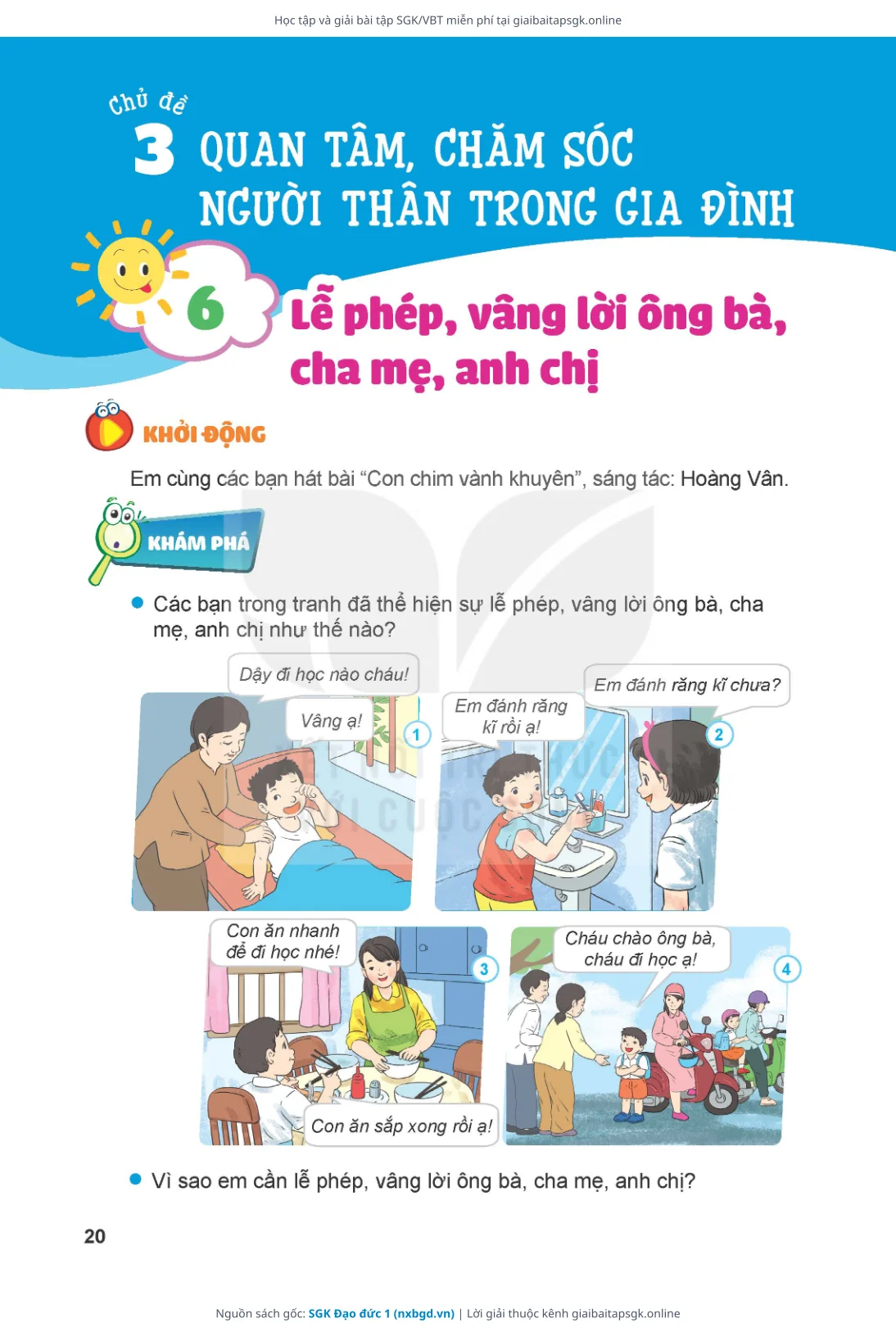 Trang 21 sách giáo khoa SGK Đạo đức 1 thu nhỏ