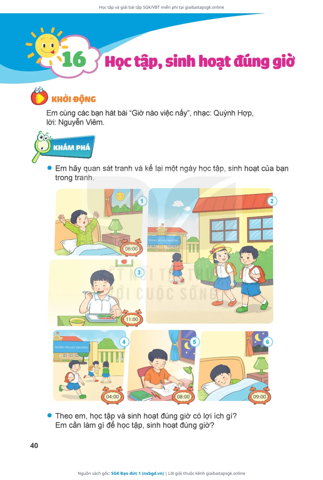 Trang 41 sách giáo khoa SGK Đạo đức 1 thu nhỏ