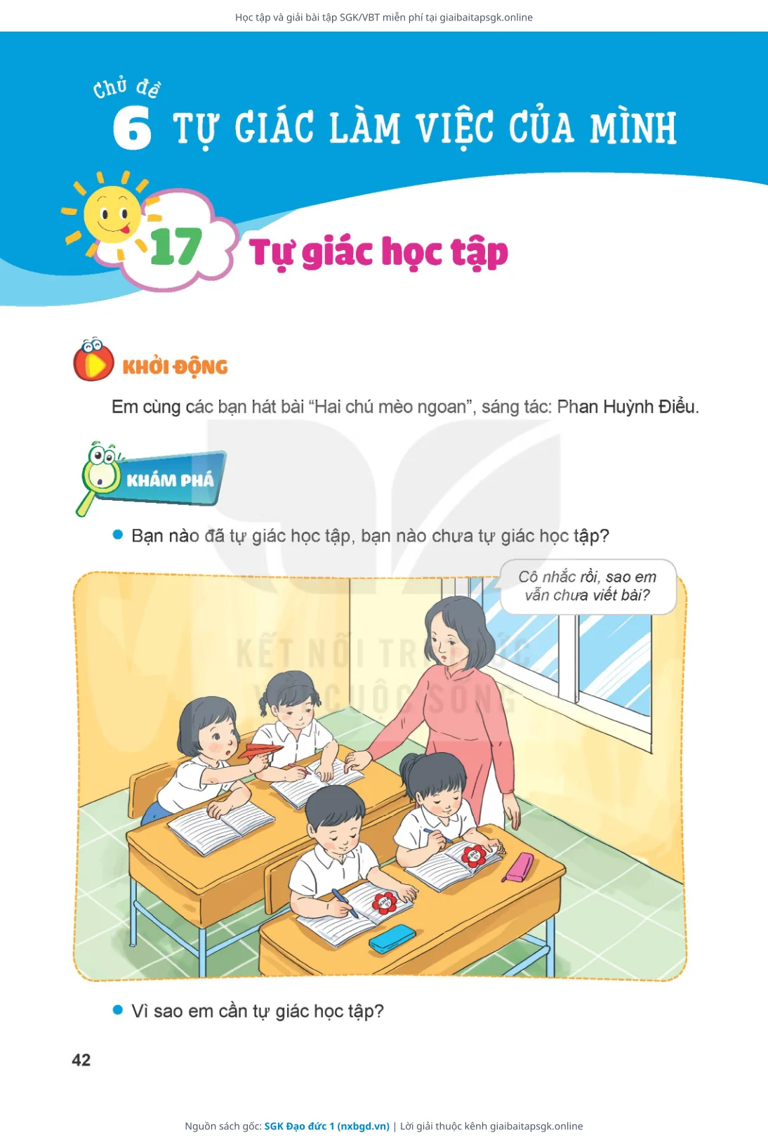 Trang 43 sách giáo khoa SGK Đạo đức 1 thu nhỏ