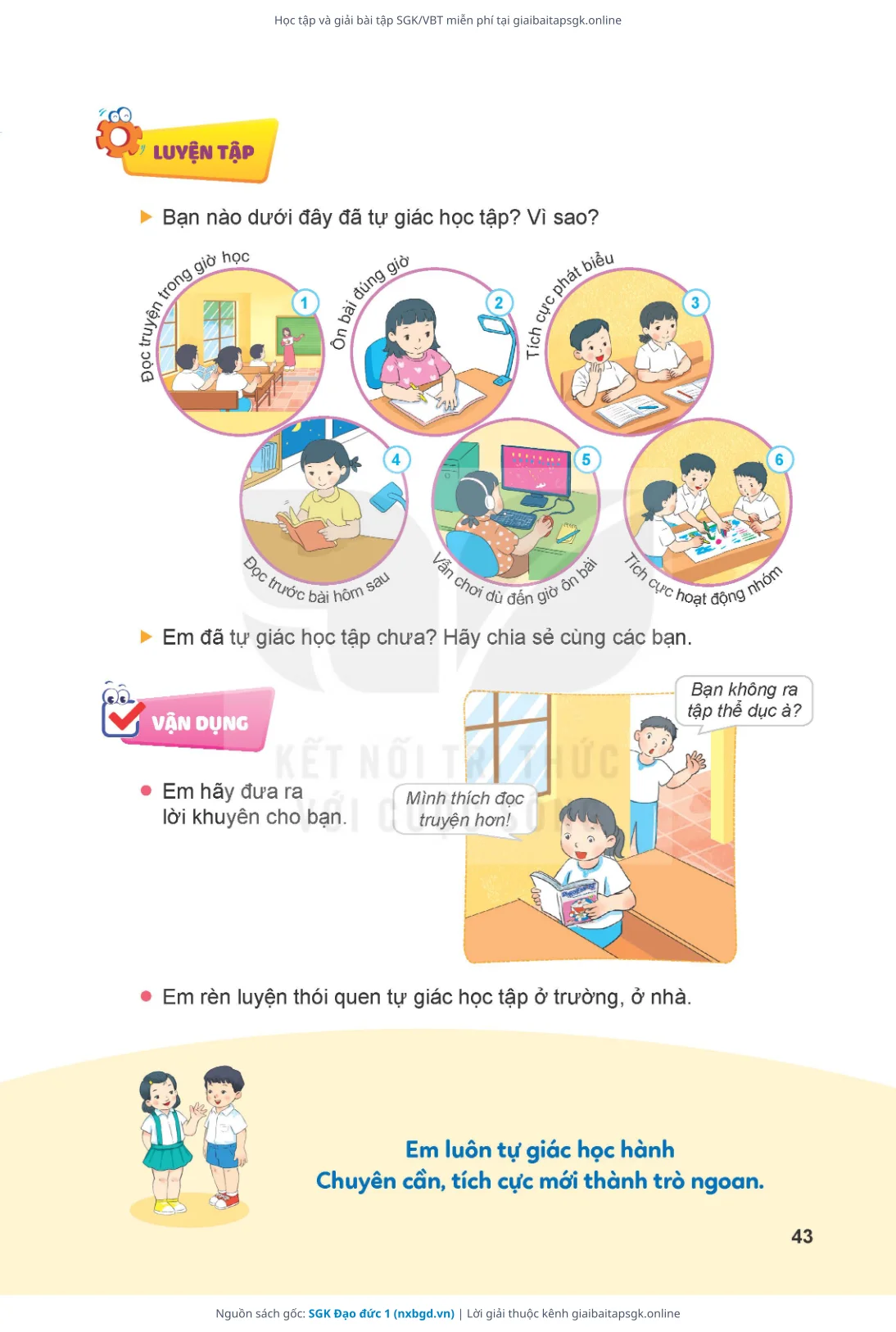 Trang 44 sách giáo khoa SGK Đạo đức 1 thu nhỏ