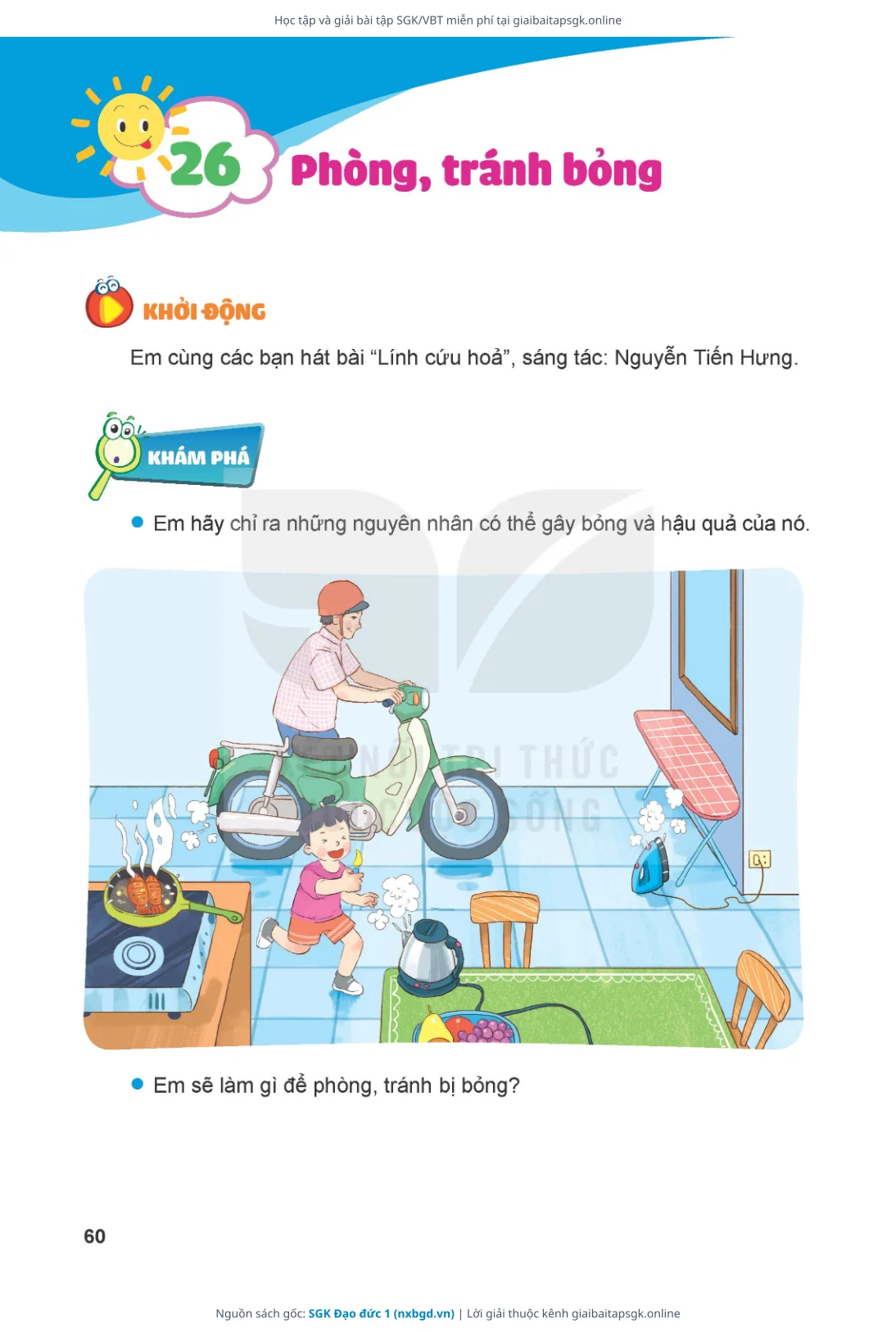 Trang 60 sách giáo khoa SGK Đạo đức 1 bản chuẩn