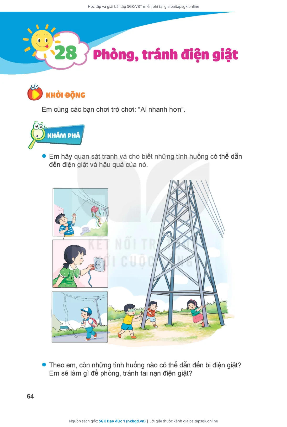 Trang 65 sách giáo khoa SGK Đạo đức 1 thu nhỏ