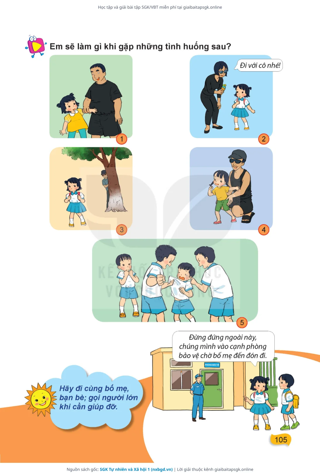 Trang 106 sách giáo khoa SGK Tự nhiên và Xã hội 1 thu nhỏ