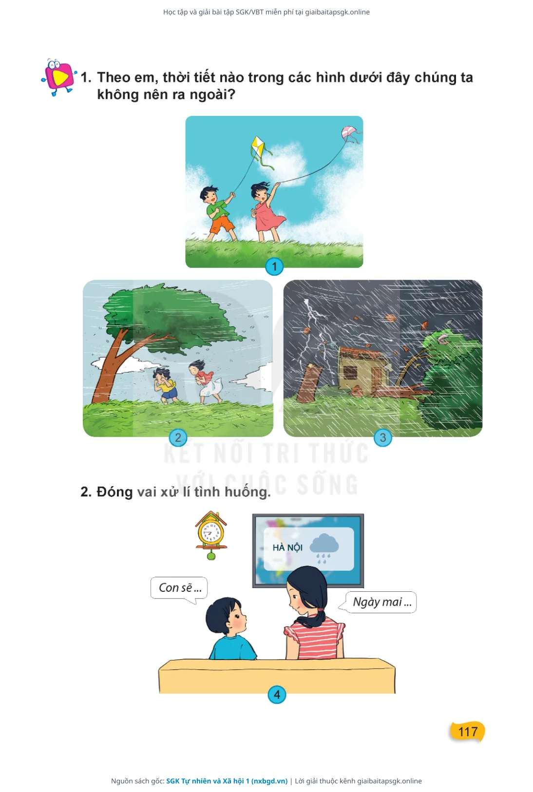 Trang 118 sách giáo khoa SGK Tự nhiên và Xã hội 1 thu nhỏ