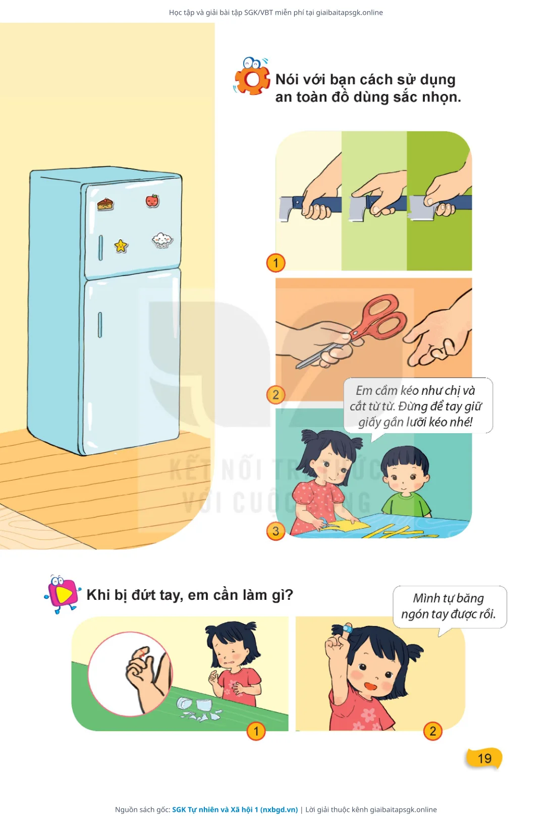 Trang 20 sách giáo khoa SGK Tự nhiên và Xã hội 1 thu nhỏ