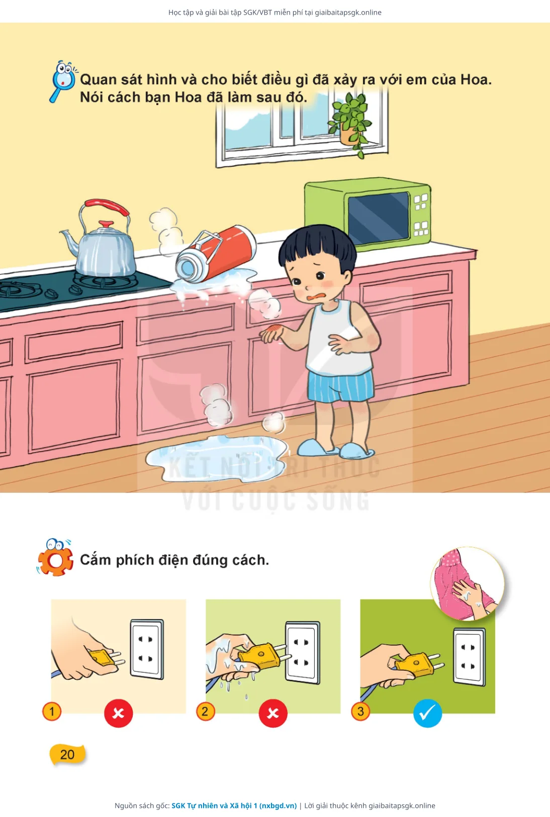 Trang 21 sách giáo khoa SGK Tự nhiên và Xã hội 1 thu nhỏ