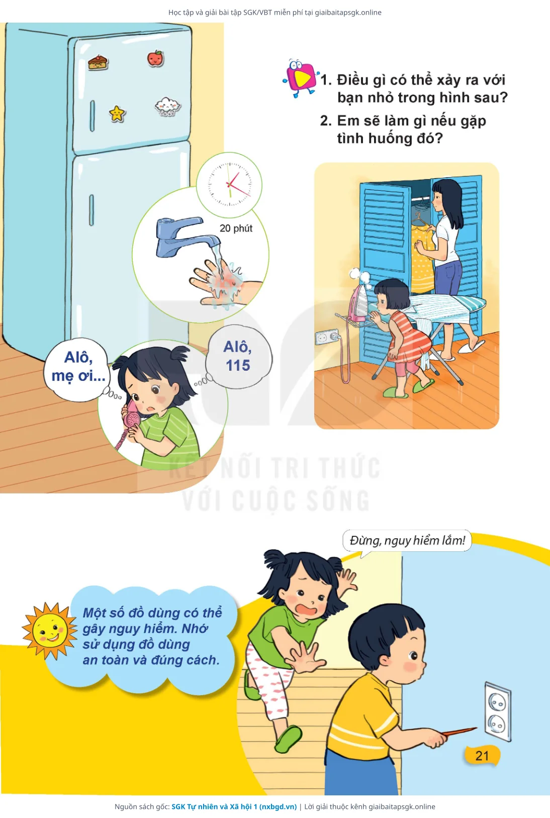 Trang 22 sách giáo khoa SGK Tự nhiên và Xã hội 1 thu nhỏ