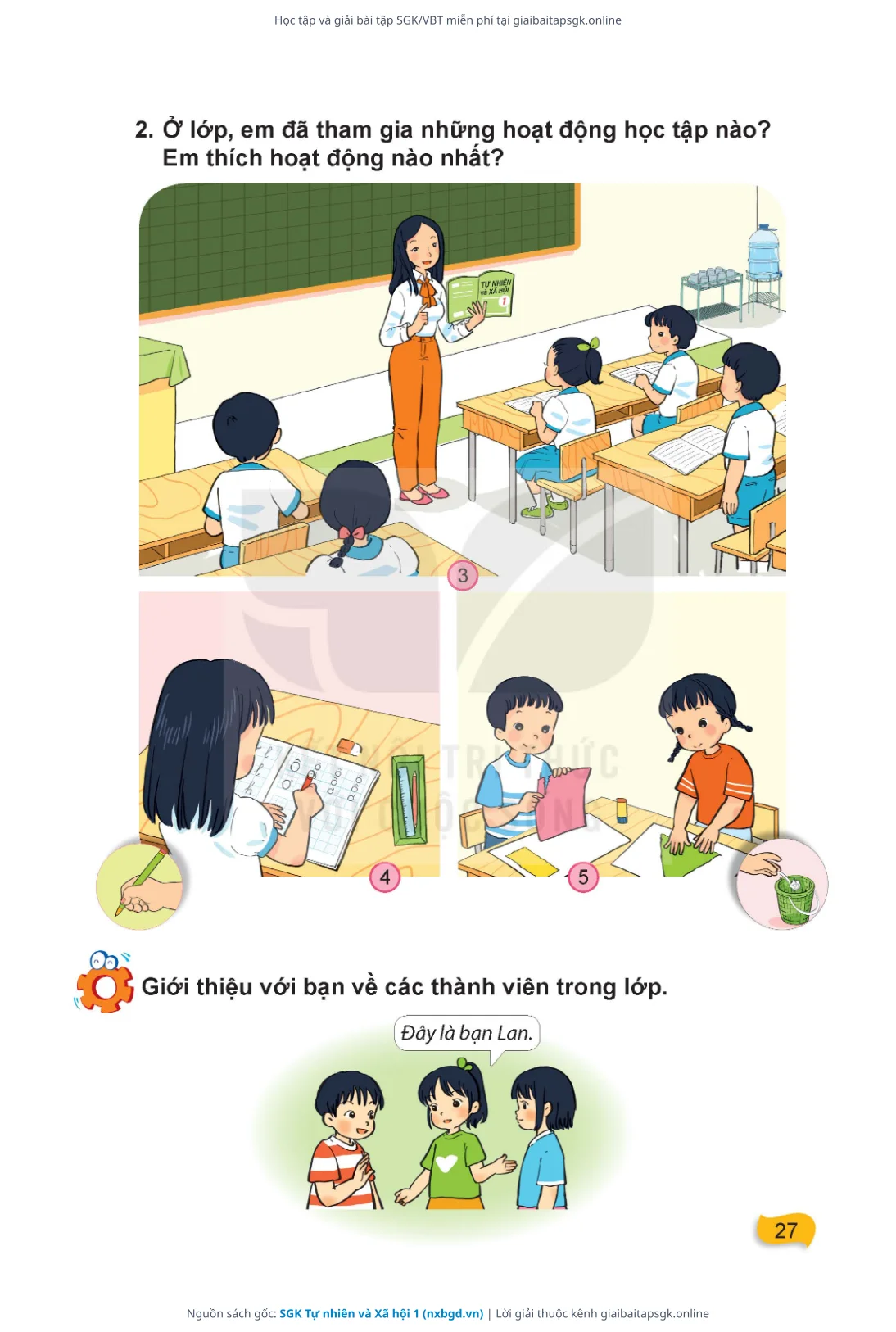 Trang 28 sách giáo khoa SGK Tự nhiên và Xã hội 1 thu nhỏ