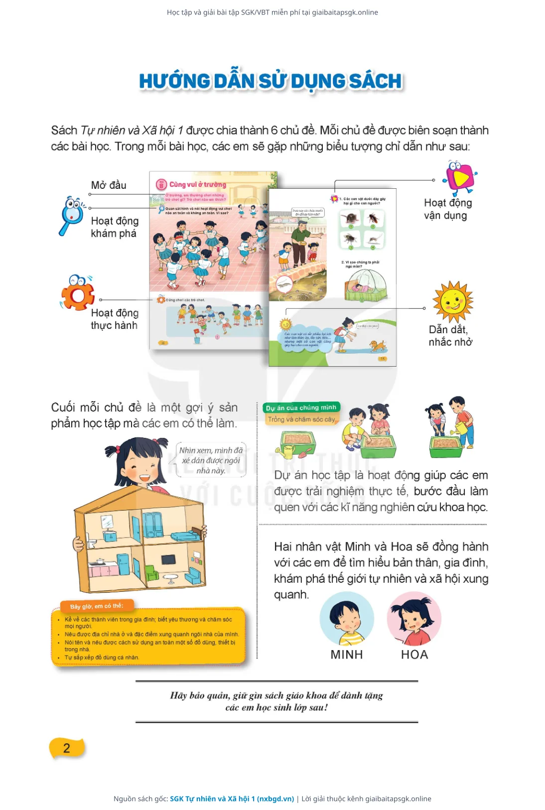 Trang 3 sách giáo khoa SGK Tự nhiên và Xã hội 1 thu nhỏ