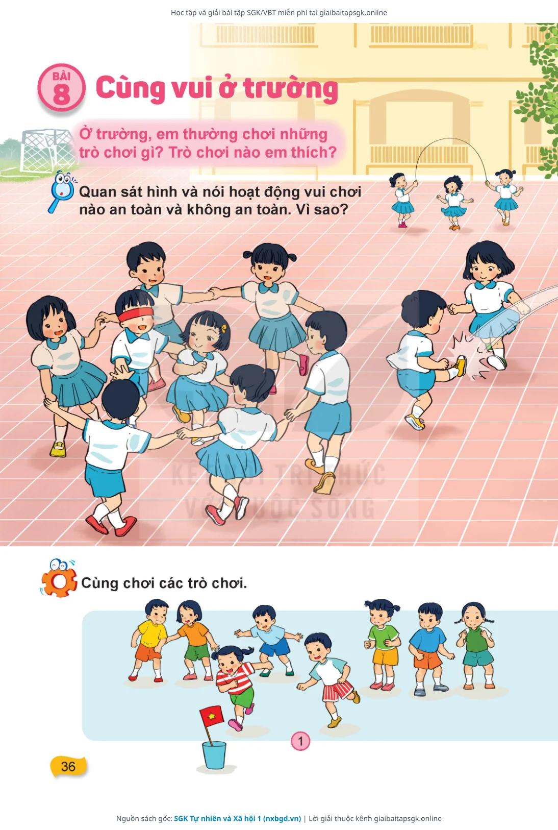 Trang 37 sách giáo khoa SGK Tự nhiên và Xã hội 1 thu nhỏ
