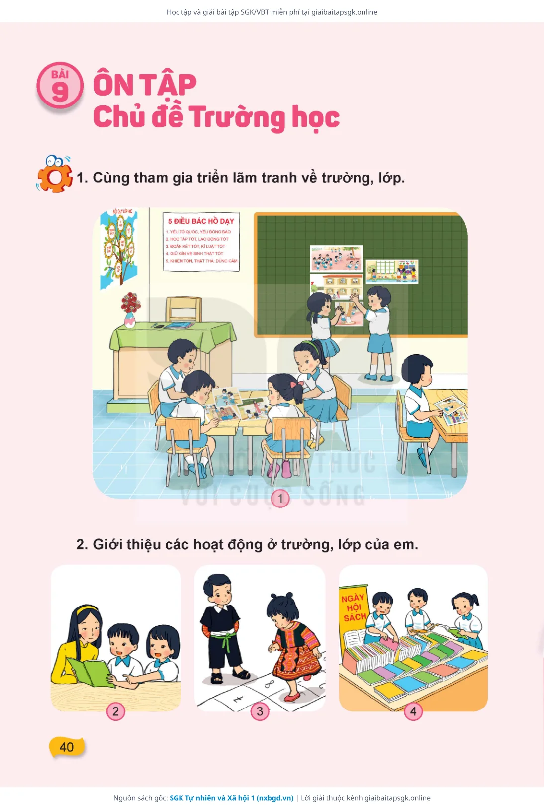 Trang 41 sách giáo khoa SGK Tự nhiên và Xã hội 1 thu nhỏ