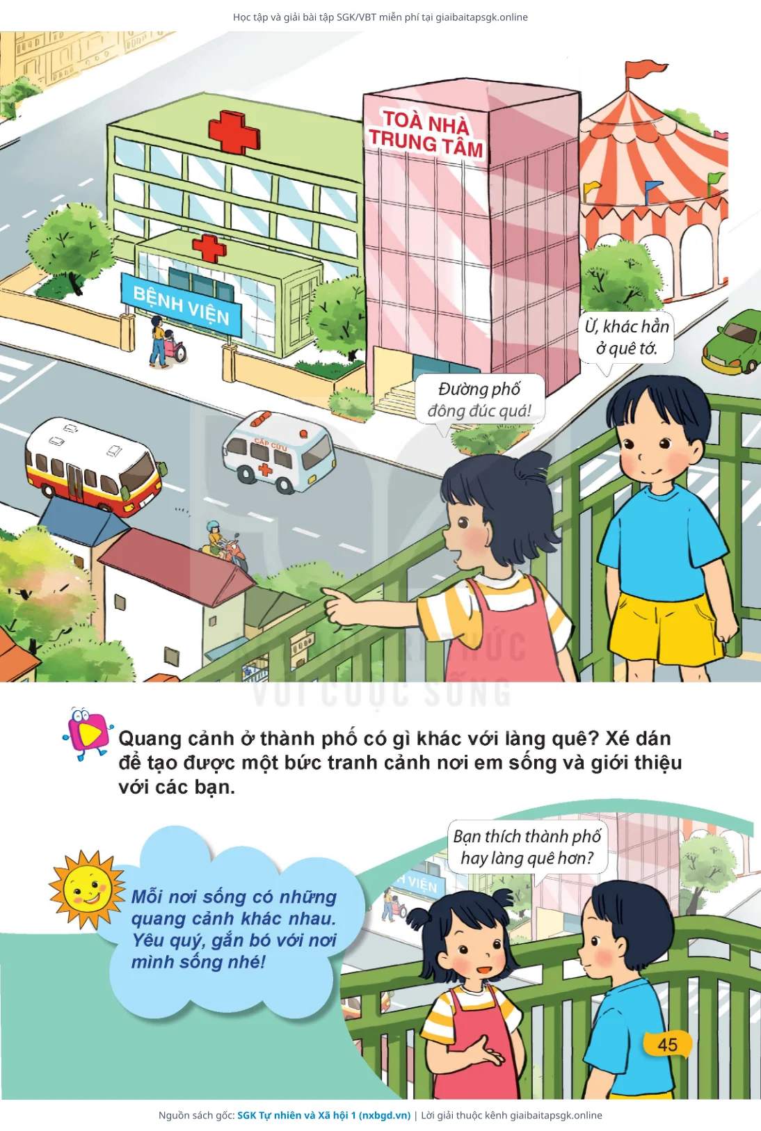 Trang 46 sách giáo khoa SGK Tự nhiên và Xã hội 1 thu nhỏ