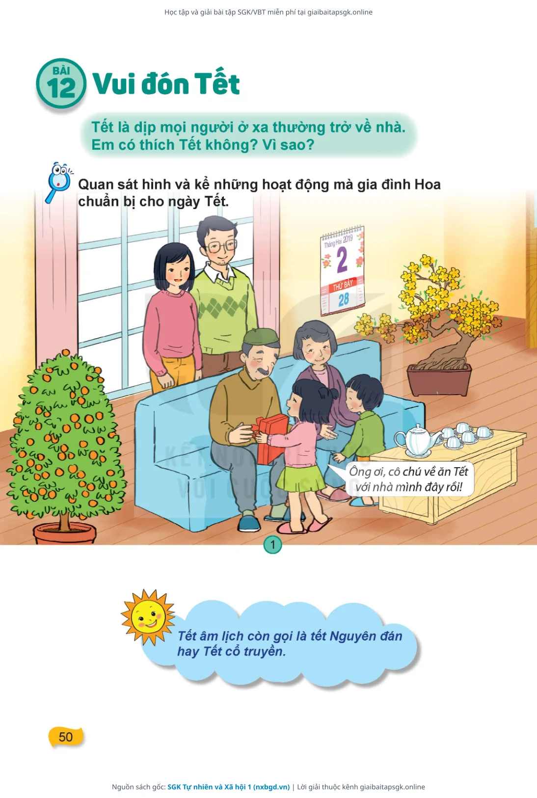 Trang 51 sách giáo khoa SGK Tự nhiên và Xã hội 1 thu nhỏ