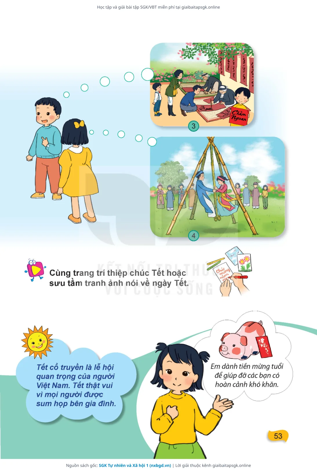 Trang 54 sách giáo khoa SGK Tự nhiên và Xã hội 1 thu nhỏ