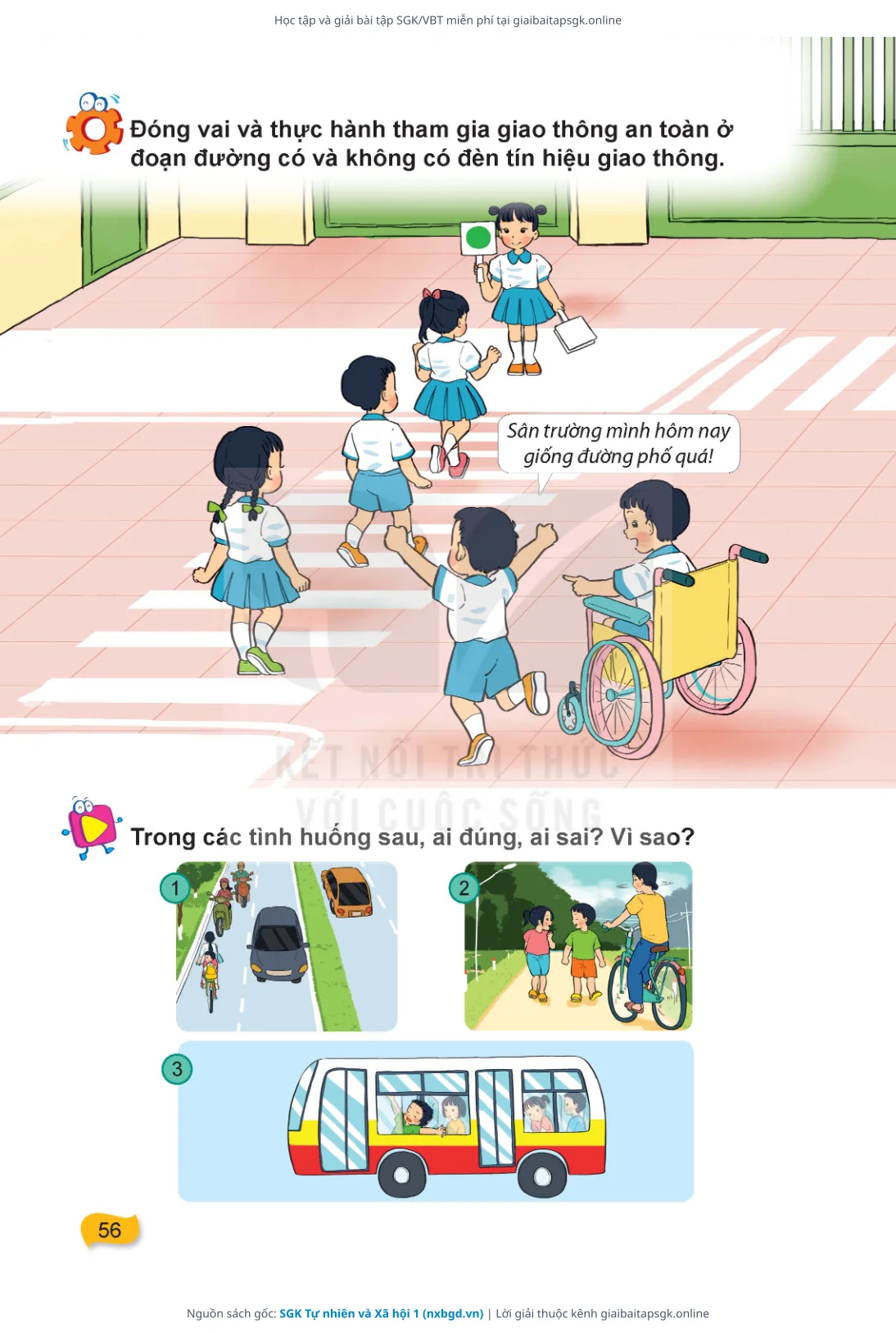 Trang 57 sách giáo khoa SGK Tự nhiên và Xã hội 1 thu nhỏ