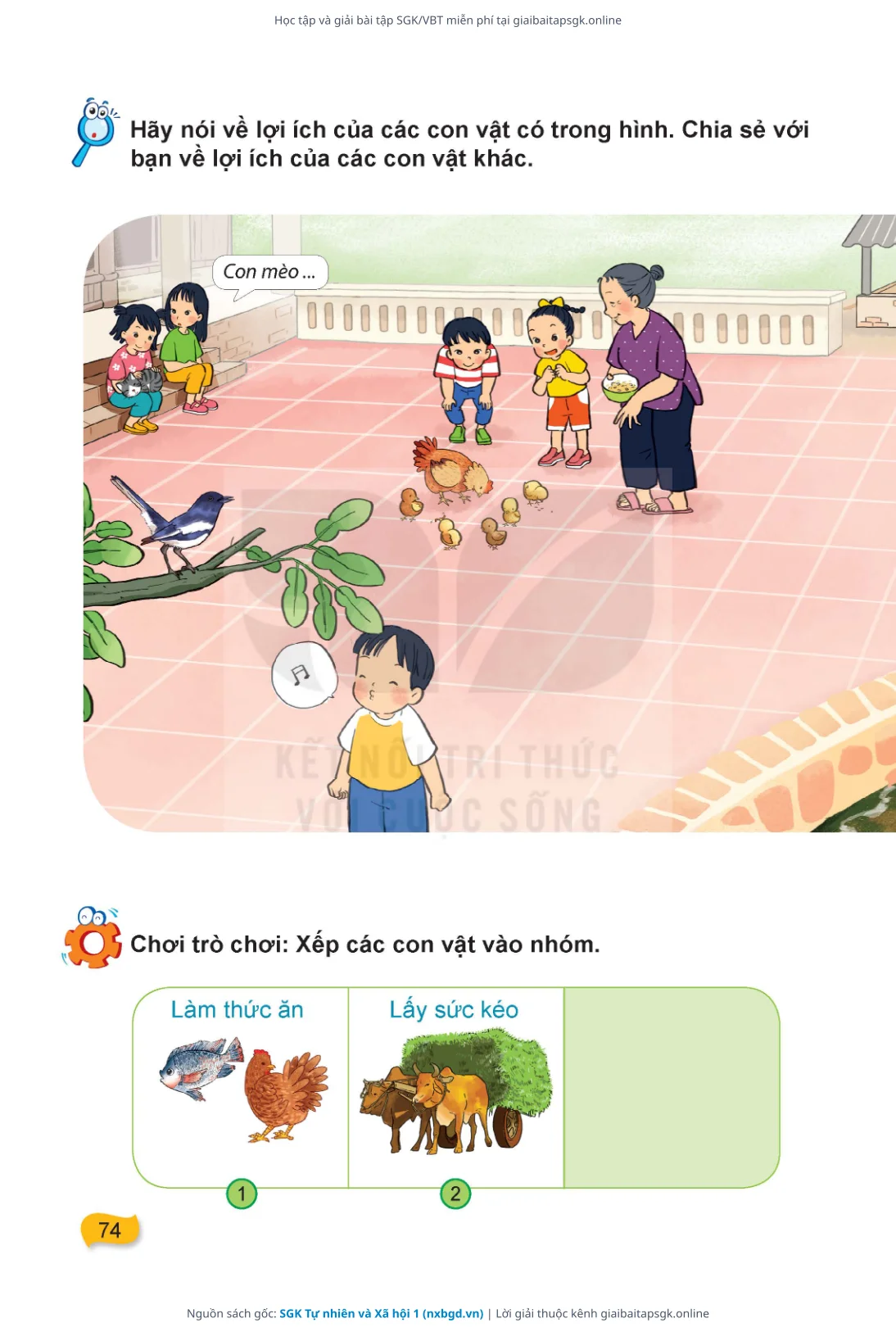 Trang 75 sách giáo khoa SGK Tự nhiên và Xã hội 1 thu nhỏ