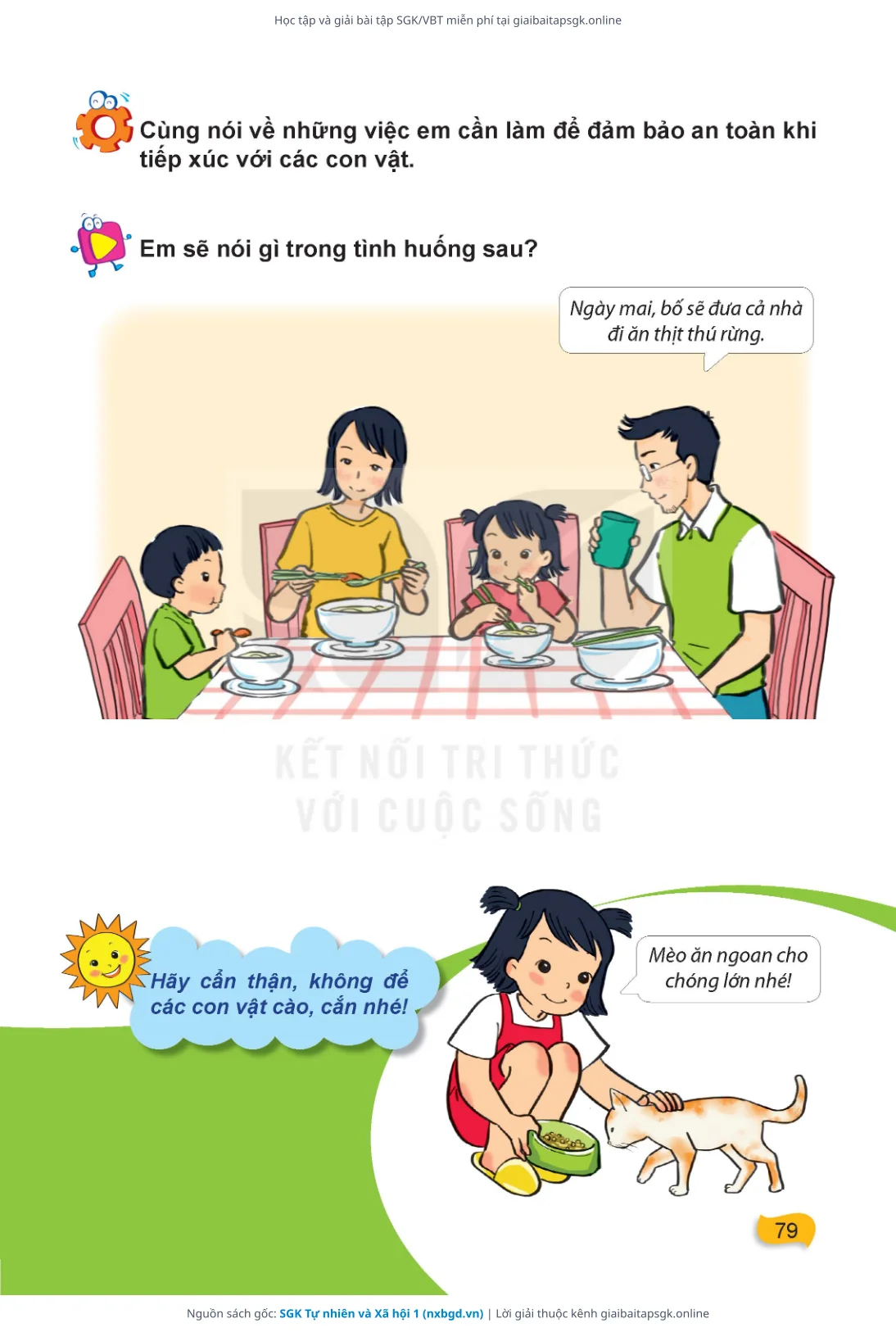 Trang 80 sách giáo khoa SGK Tự nhiên và Xã hội 1 thu nhỏ