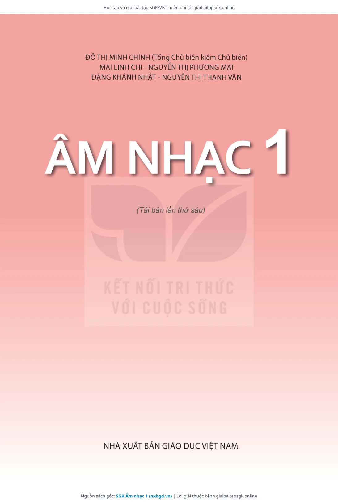 Trang 2 sách giáo khoa SGK Âm nhạc 1 thu nhỏ