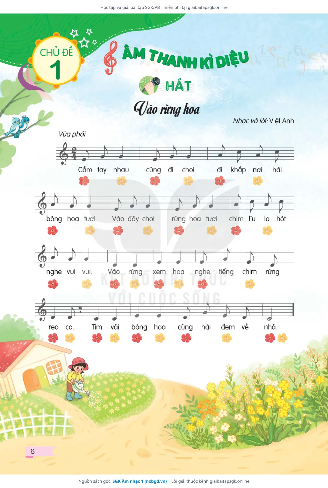 Trang 7 sách giáo khoa SGK Âm nhạc 1 thu nhỏ