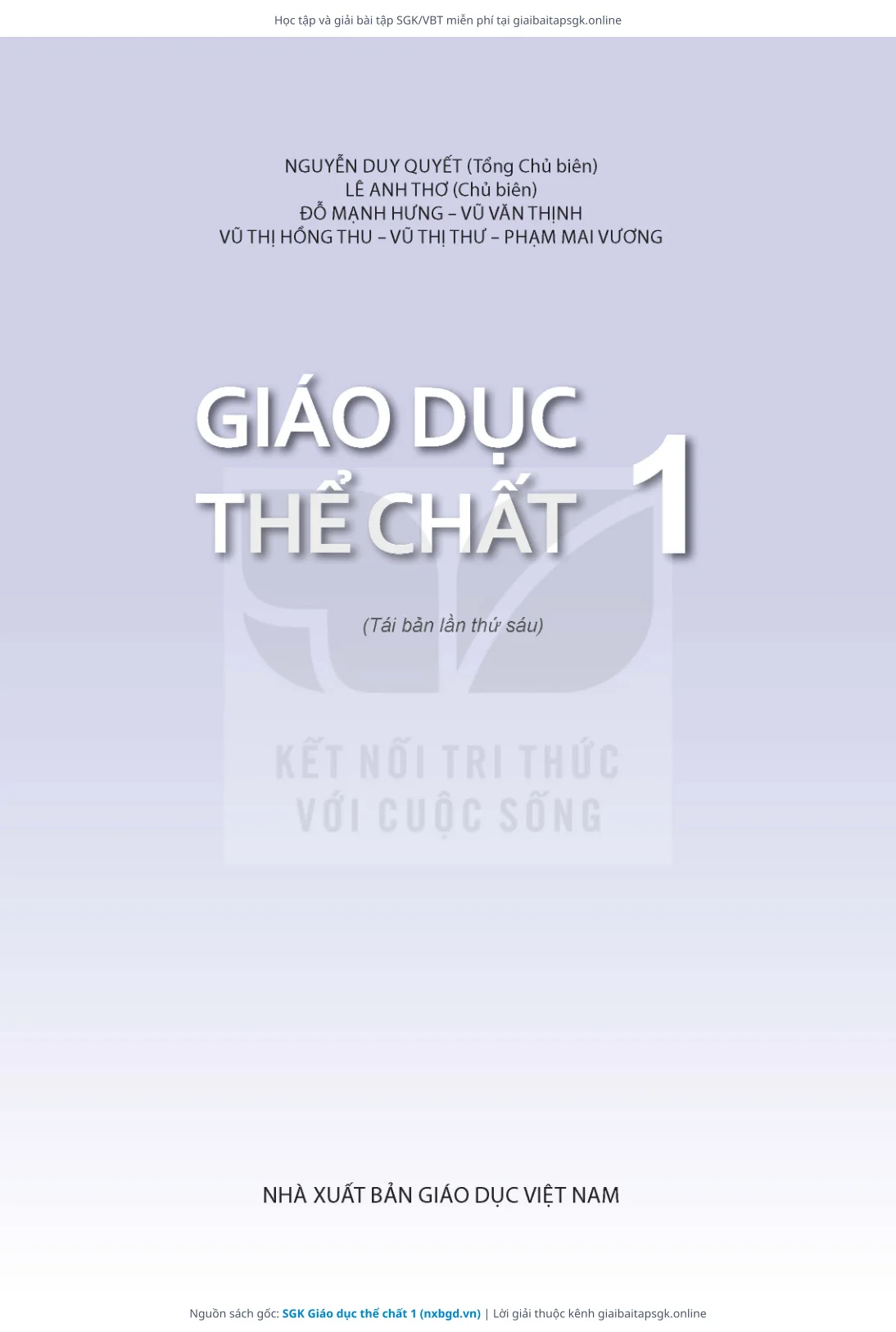 Trang 2 sách giáo khoa SGK Giáo dục thể chất 1 thu nhỏ