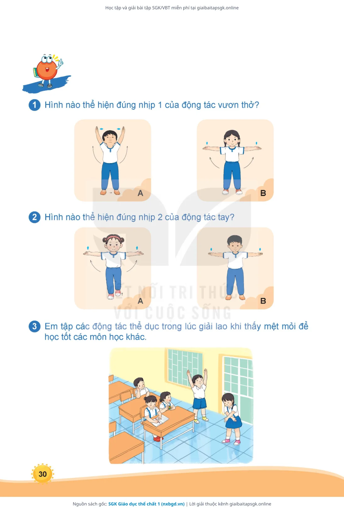 Trang 31 sách giáo khoa SGK Giáo dục thể chất 1 thu nhỏ