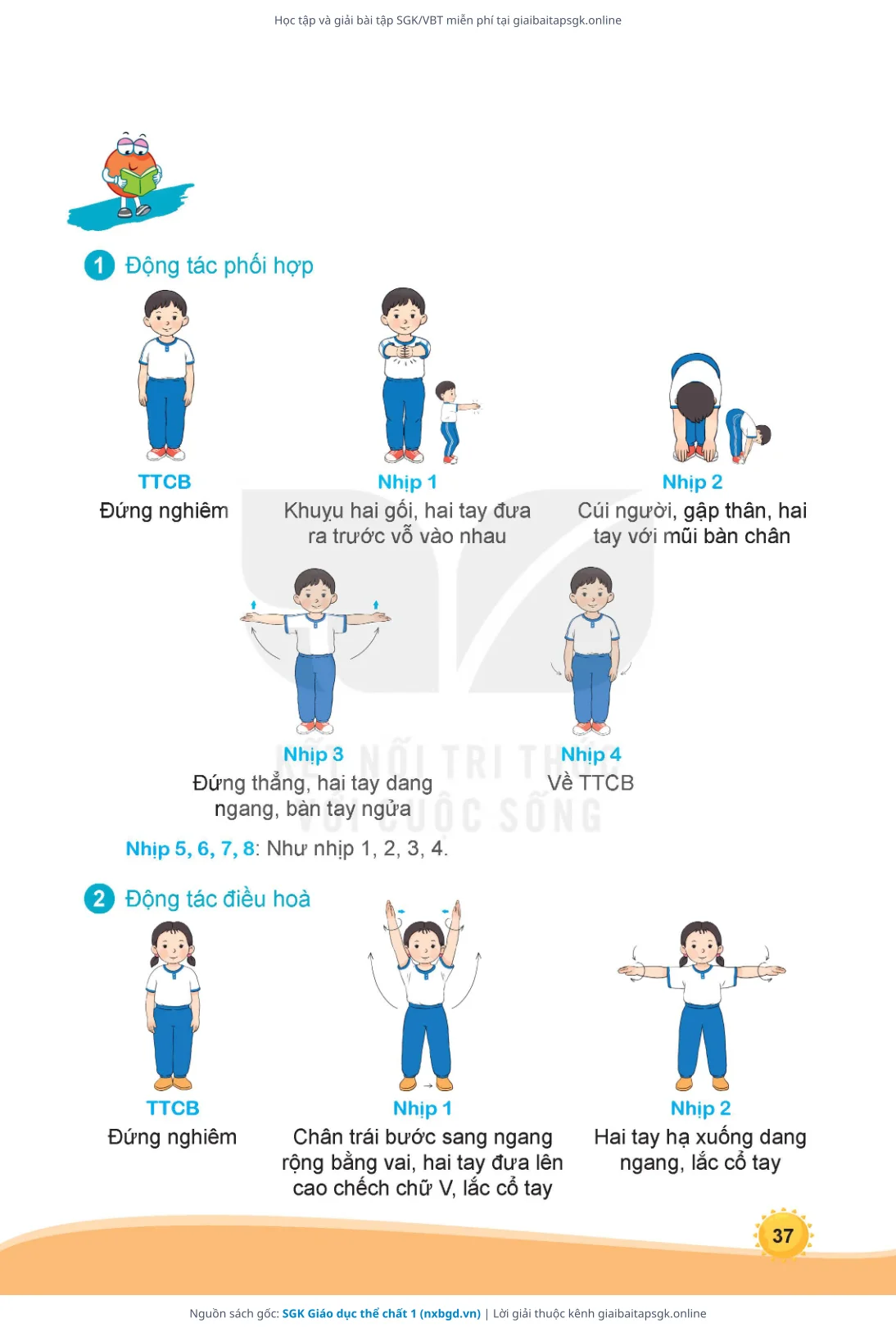 Trang 38 sách giáo khoa SGK Giáo dục thể chất 1 thu nhỏ
