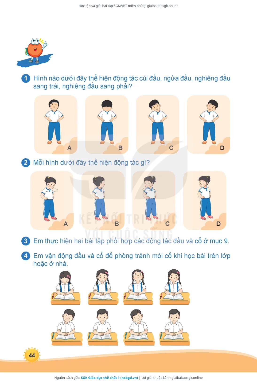 Trang 45 sách giáo khoa SGK Giáo dục thể chất 1 thu nhỏ
