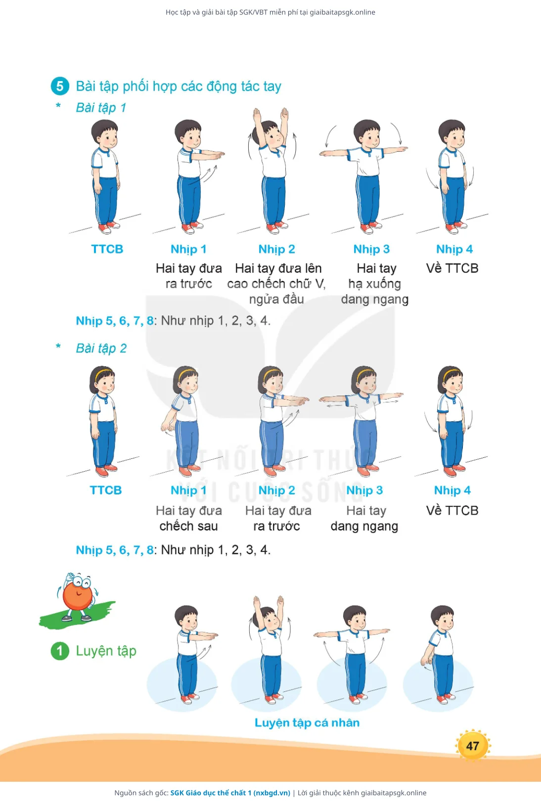 Trang 48 sách giáo khoa SGK Giáo dục thể chất 1 thu nhỏ