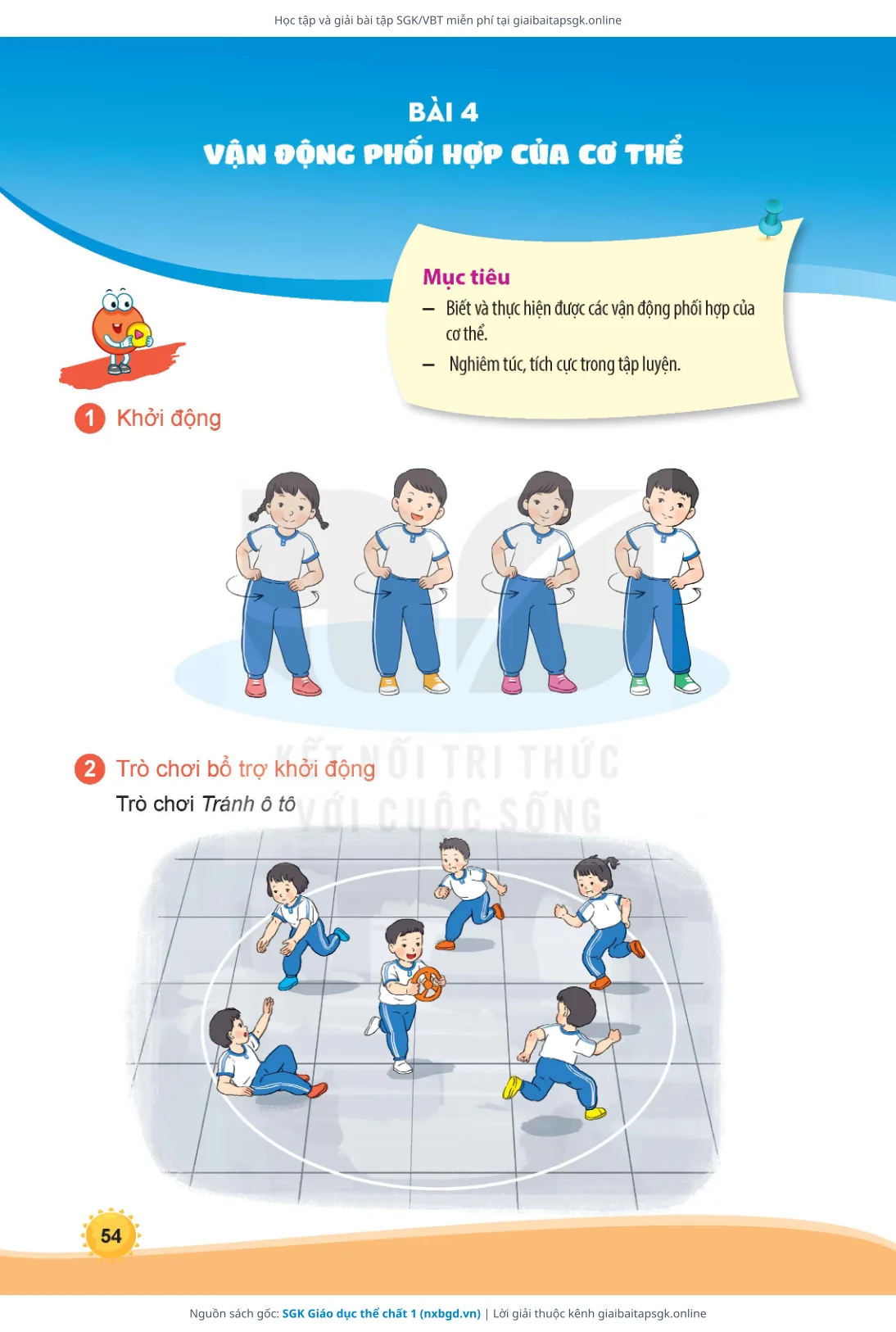 Trang 55 sách giáo khoa SGK Giáo dục thể chất 1 thu nhỏ