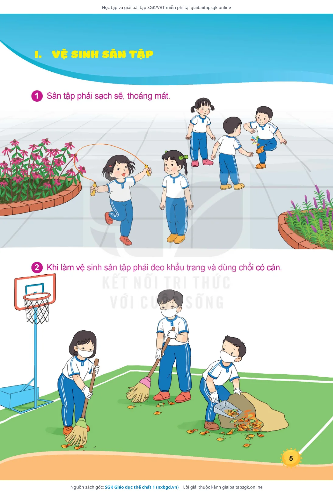 Trang 6 sách giáo khoa SGK Giáo dục thể chất 1 thu nhỏ