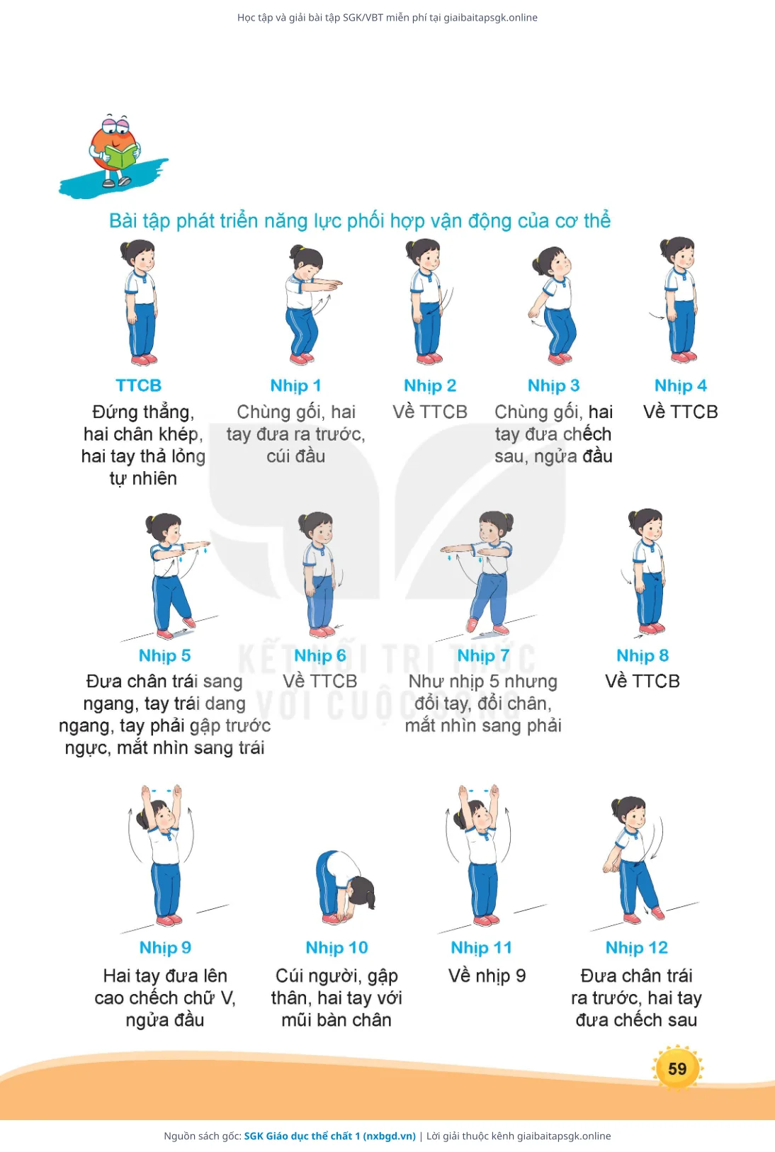Trang 60 sách giáo khoa SGK Giáo dục thể chất 1 thu nhỏ