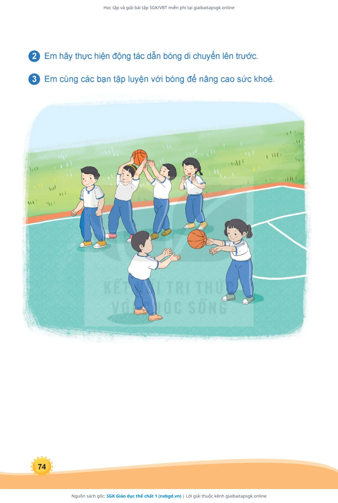 Trang 75 sách giáo khoa SGK Giáo dục thể chất 1 thu nhỏ