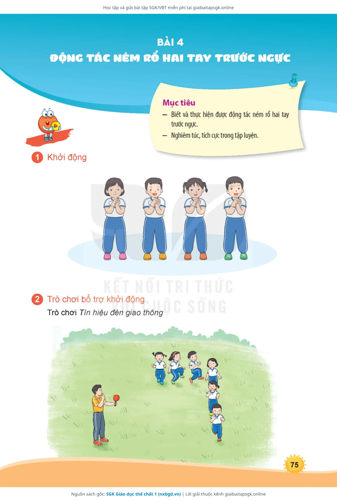 Trang 76 sách giáo khoa SGK Giáo dục thể chất 1 thu nhỏ