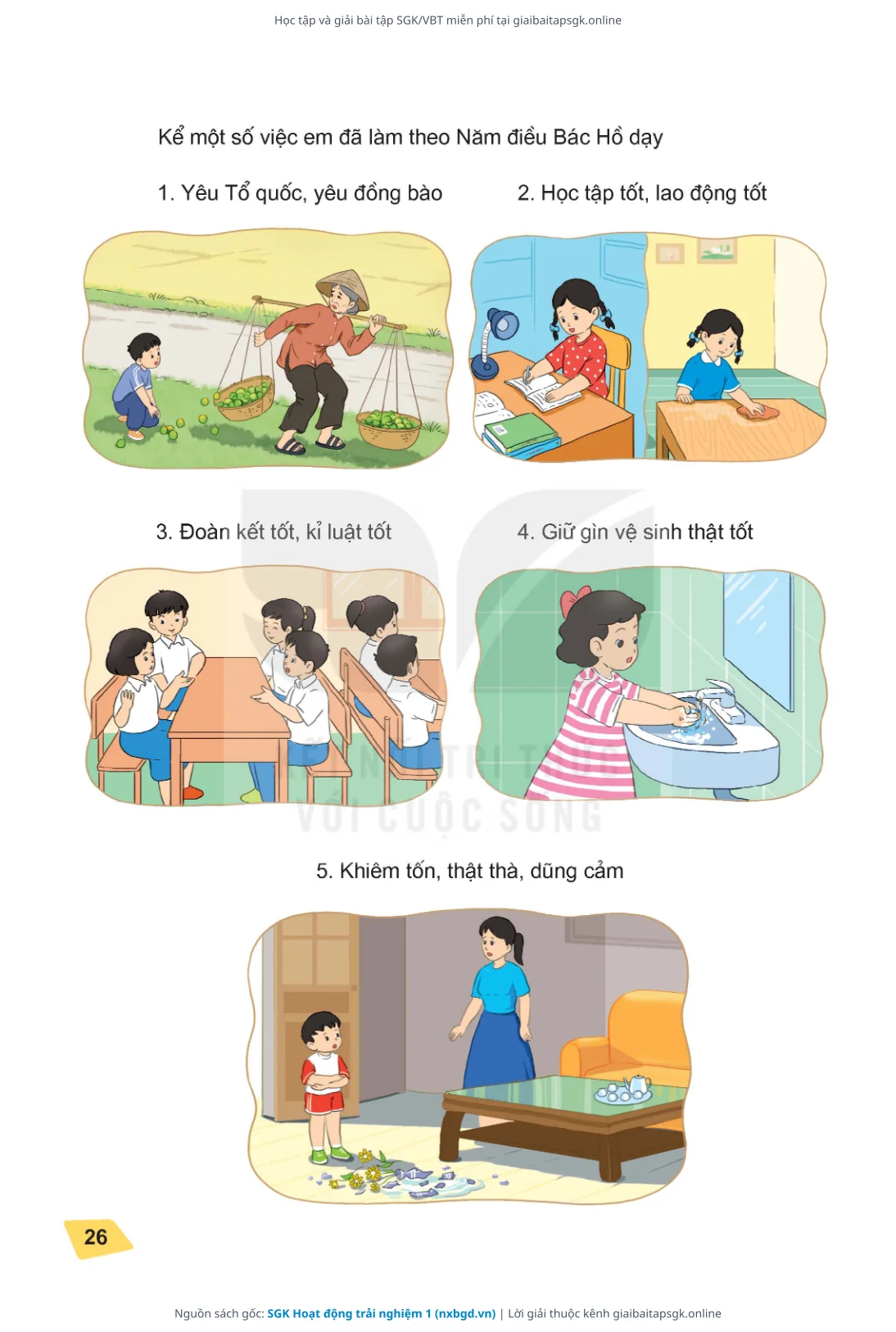 Trang 27 sách giáo khoa SGK Hoạt động trải nghiệm 1 thu nhỏ