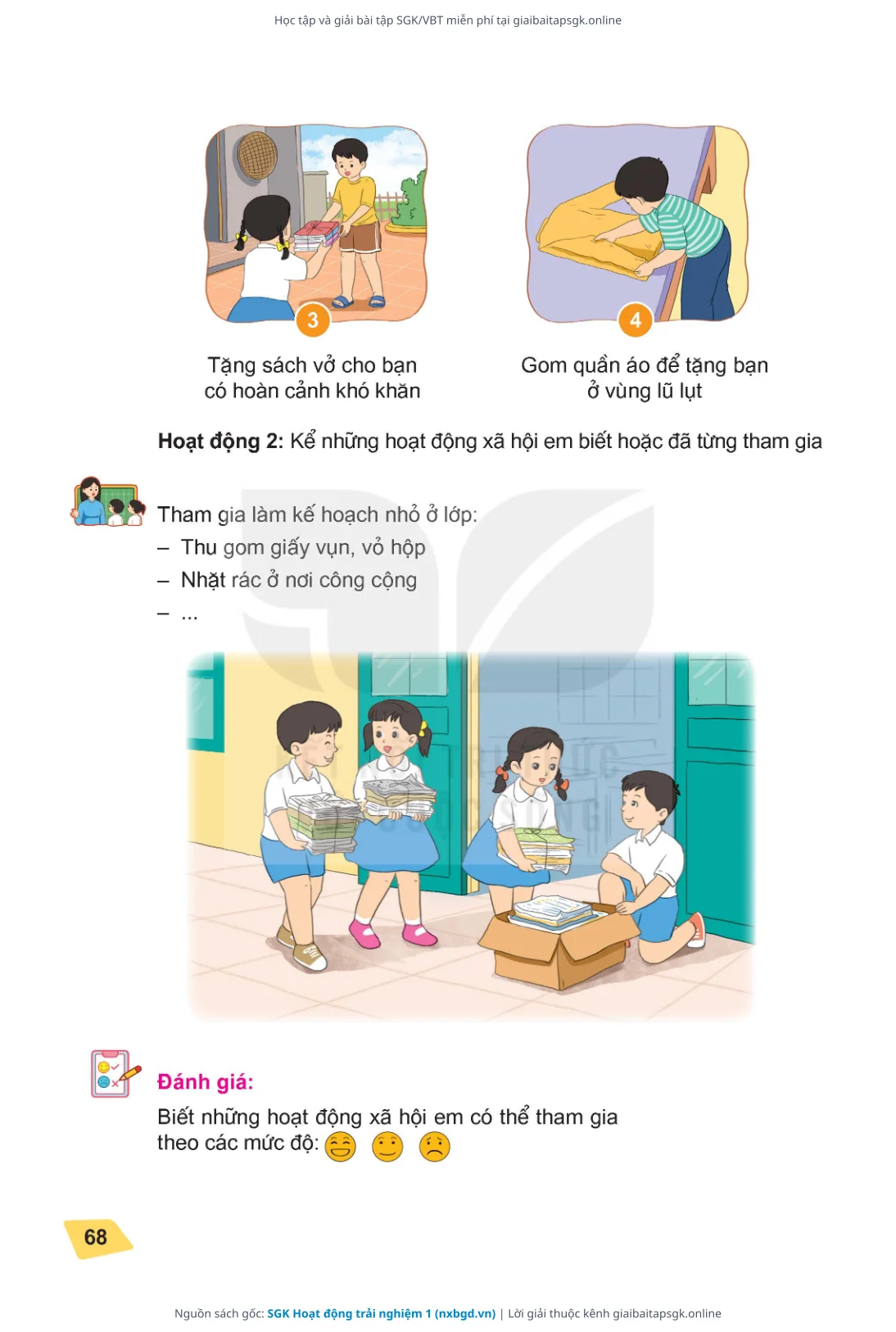 Trang 69 sách giáo khoa SGK Hoạt động trải nghiệm 1 thu nhỏ