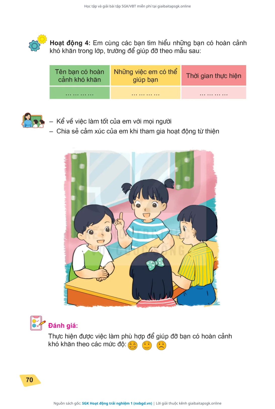 Trang 71 sách giáo khoa SGK Hoạt động trải nghiệm 1 thu nhỏ