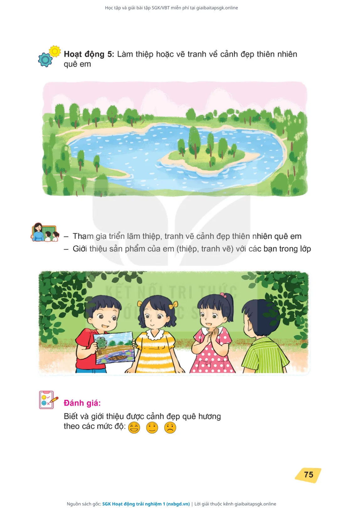 Trang 76 sách giáo khoa SGK Hoạt động trải nghiệm 1 thu nhỏ