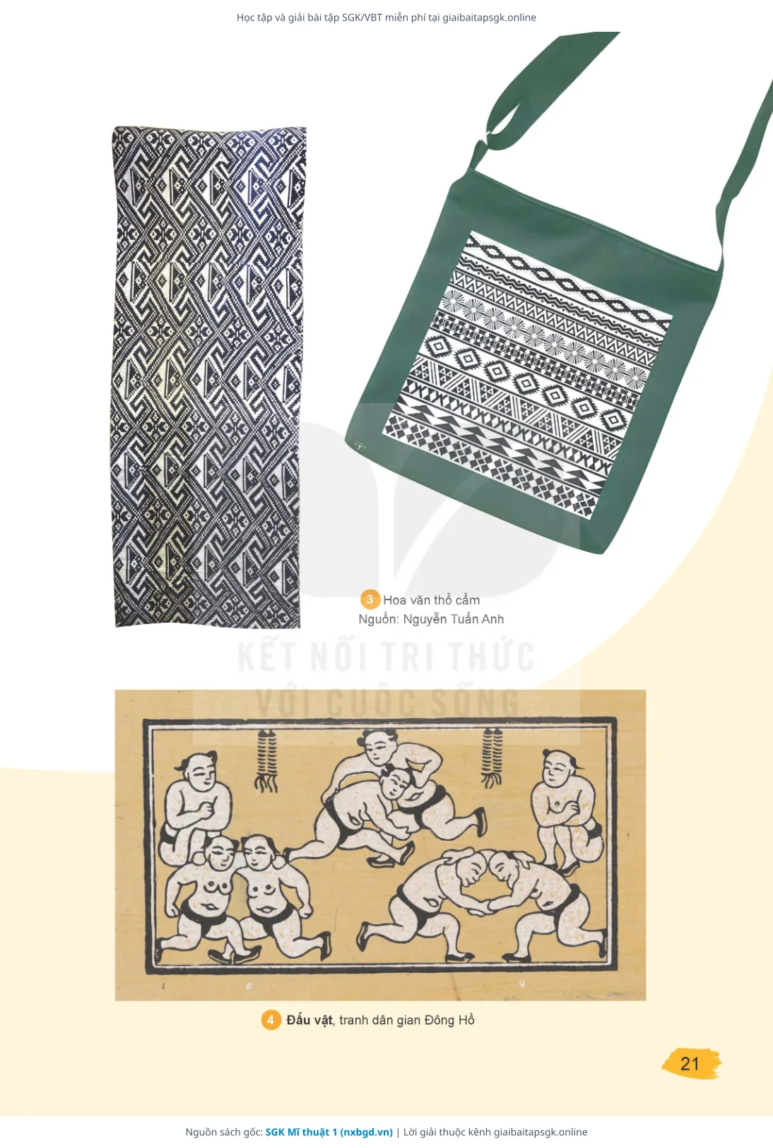 Trang 21 sách giáo khoa SGK Mĩ thuật 1 thu nhỏ