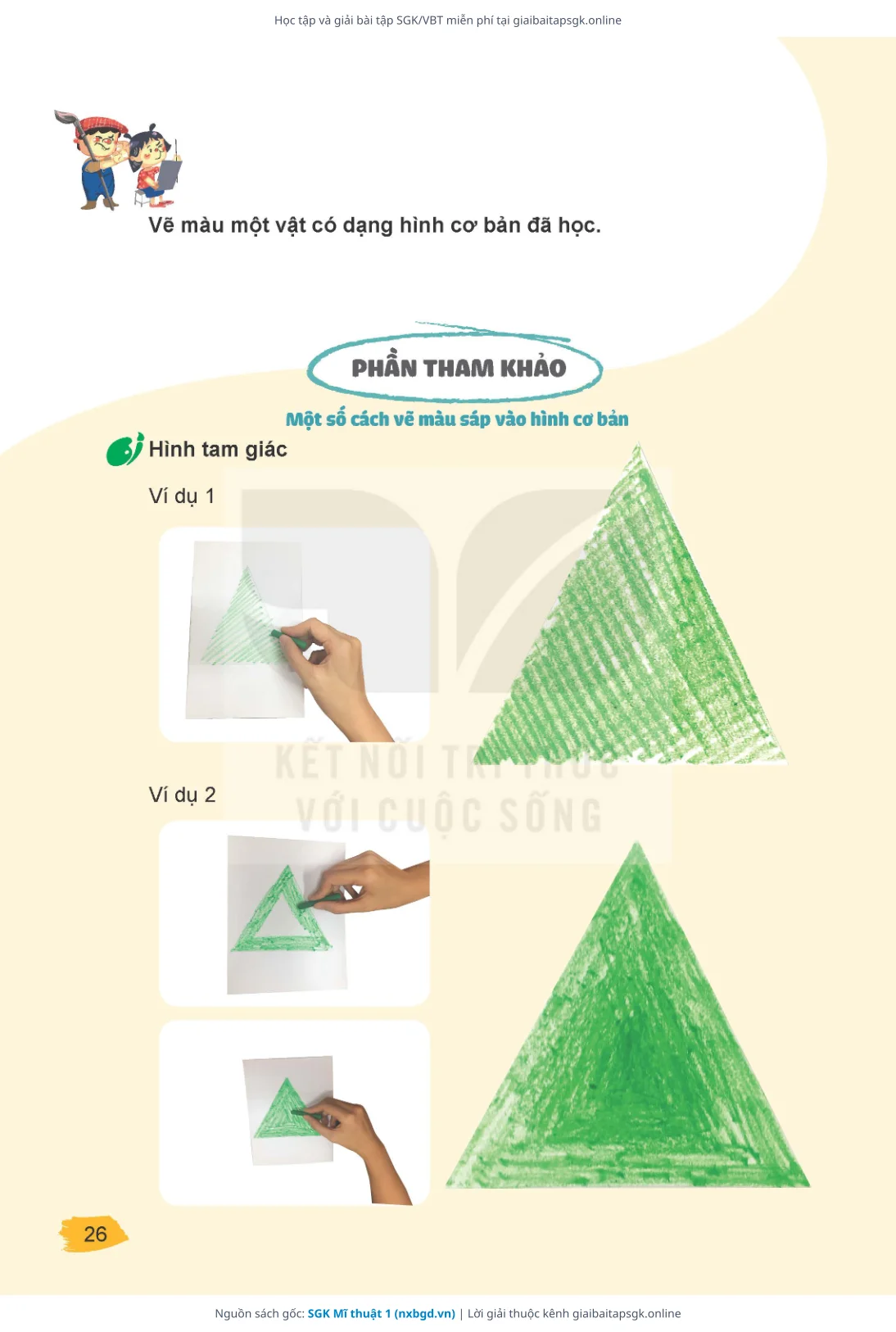 Trang 26 sách giáo khoa SGK Mĩ thuật 1 thu nhỏ
