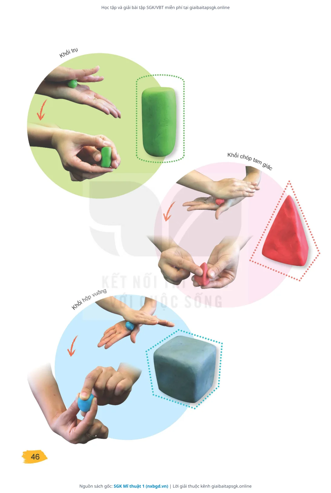 Trang 46 sách giáo khoa SGK Mĩ thuật 1 thu nhỏ