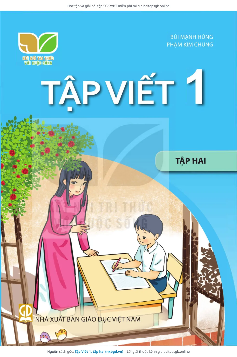 Trang 1 sách giáo khoa Tập Viết 1, tập hai bản chuẩn
