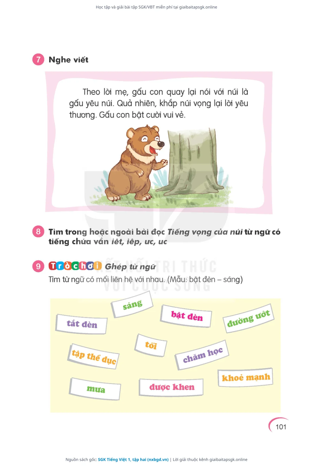 Trang 102 sách giáo khoa SGK Tiếng Việt 1, tập hai thu nhỏ