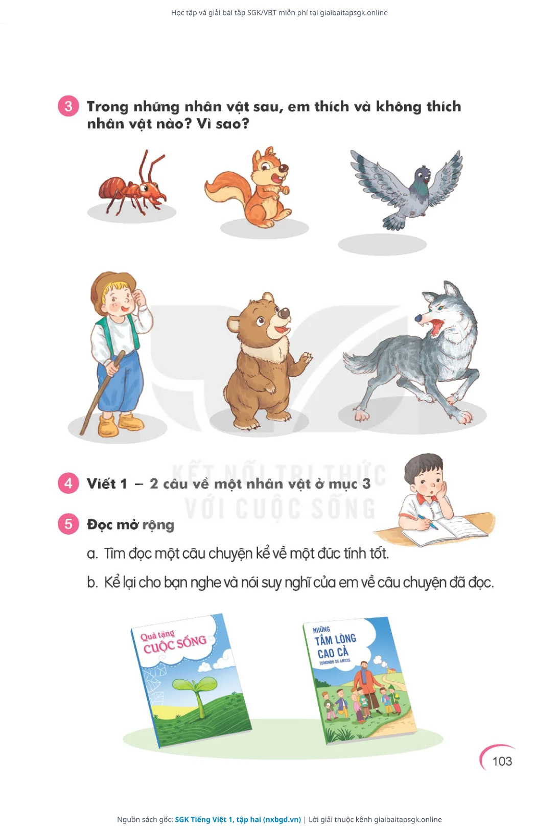 Trang 104 sách giáo khoa SGK Tiếng Việt 1, tập hai thu nhỏ