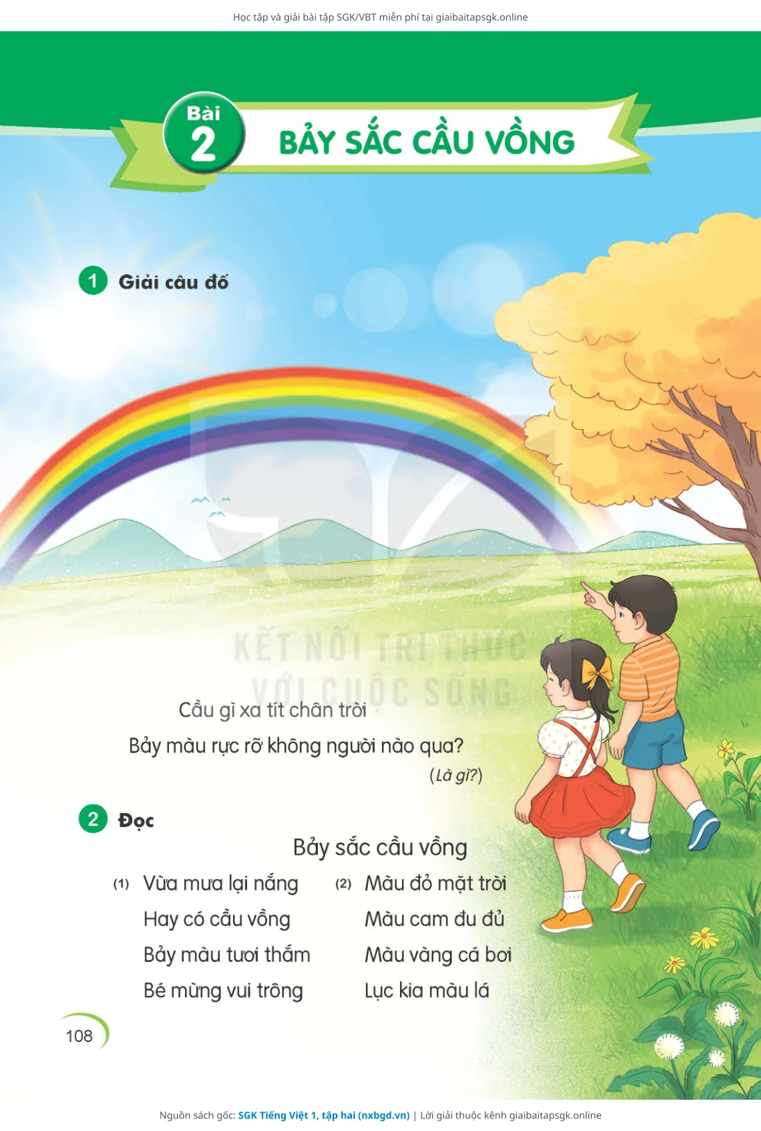 Trang 109 sách giáo khoa SGK Tiếng Việt 1, tập hai thu nhỏ