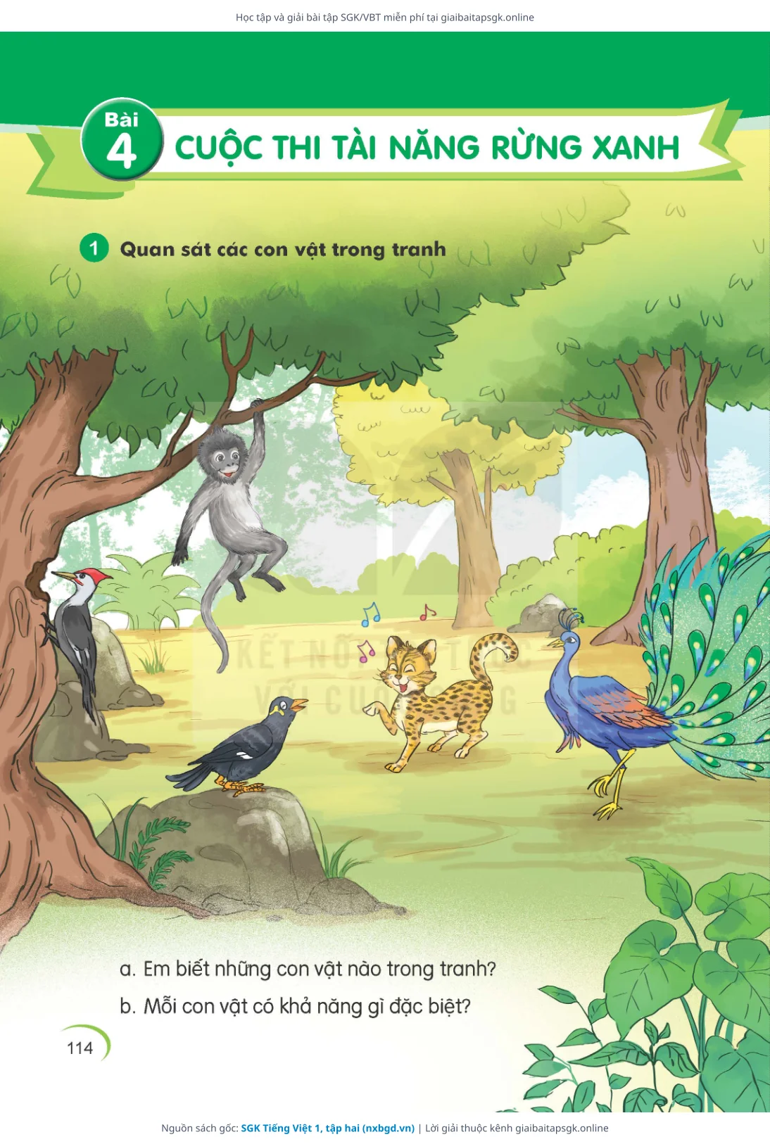 Trang 115 sách giáo khoa SGK Tiếng Việt 1, tập hai thu nhỏ