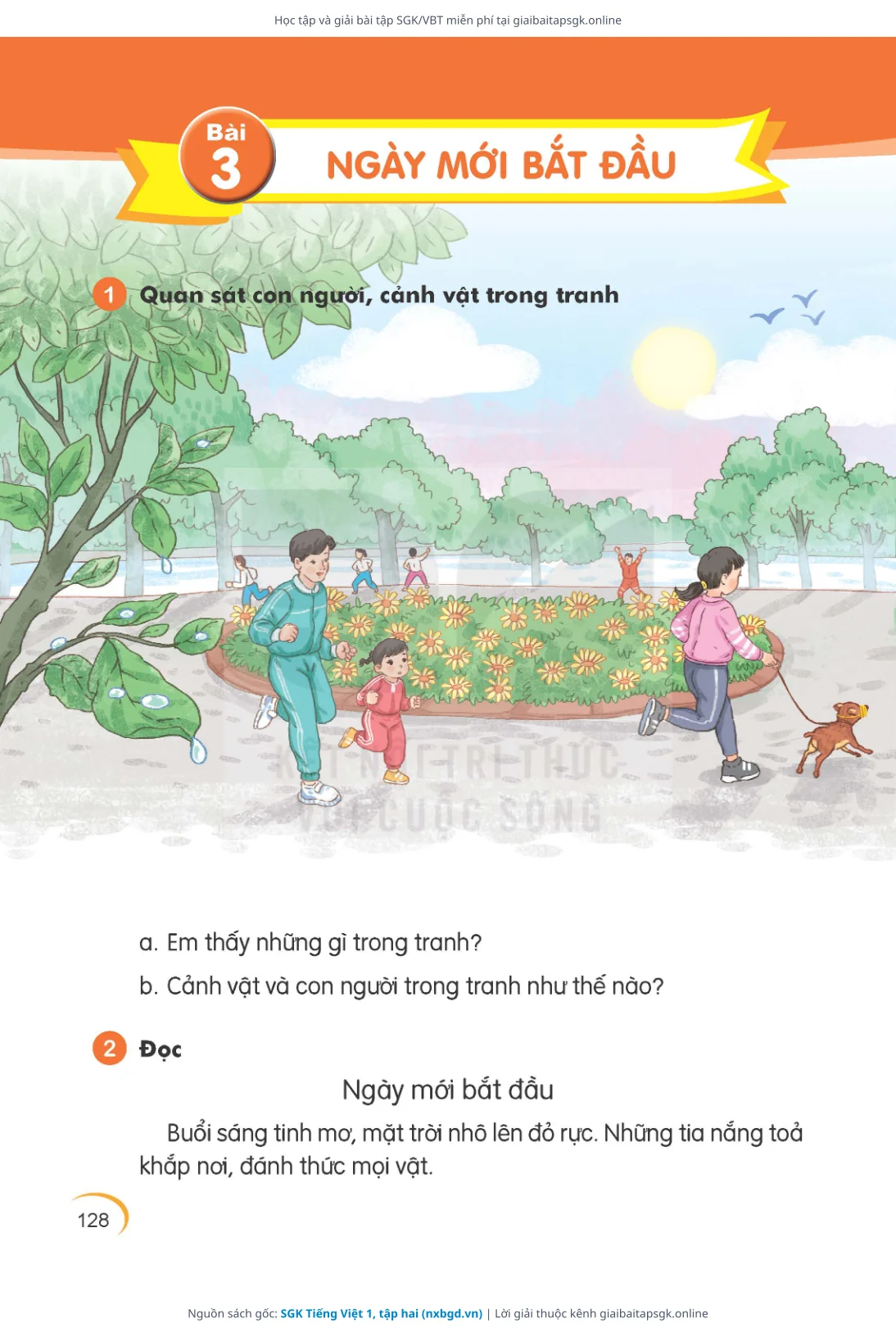 Trang 129 sách giáo khoa SGK Tiếng Việt 1, tập hai thu nhỏ