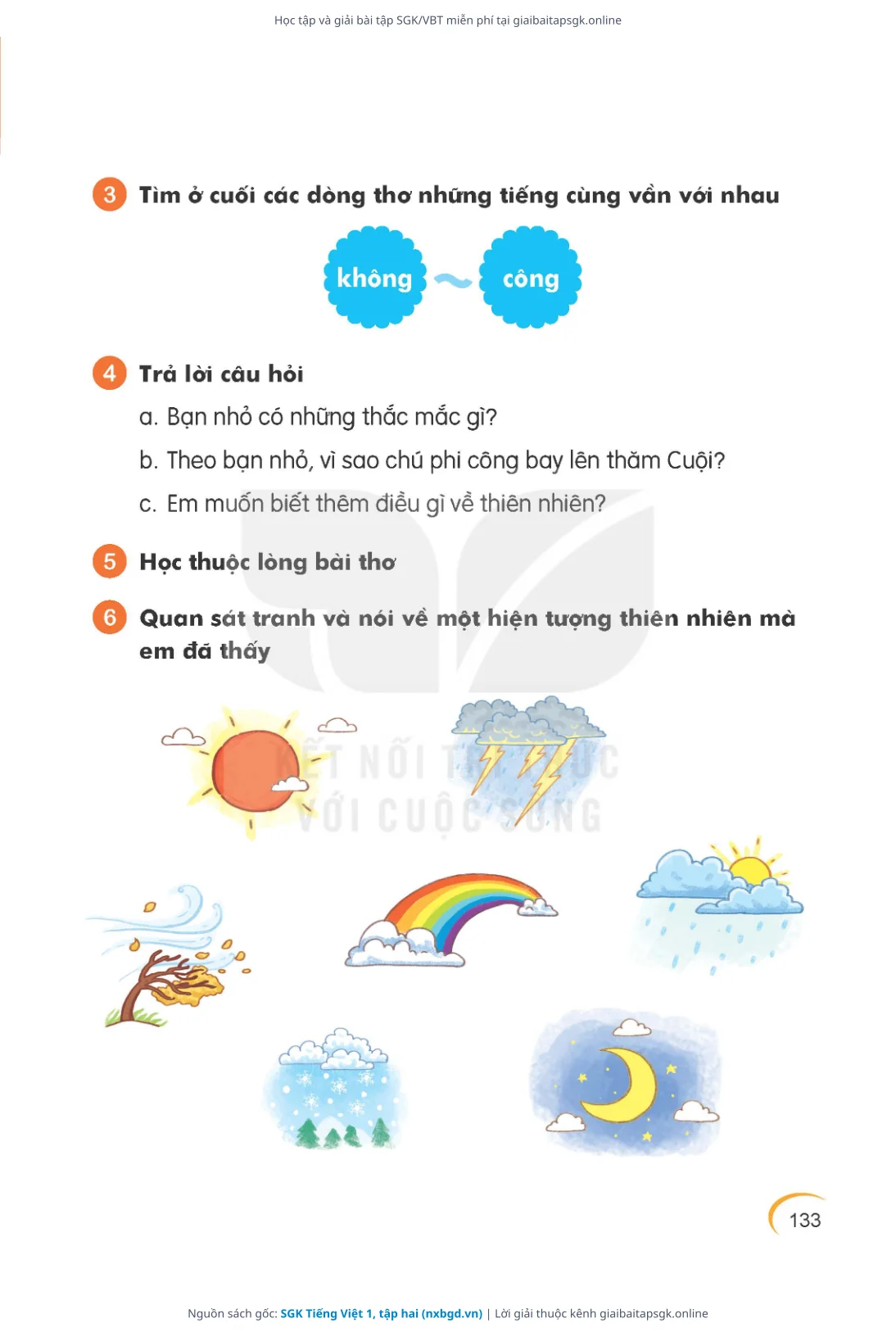 Trang 134 sách giáo khoa SGK Tiếng Việt 1, tập hai thu nhỏ