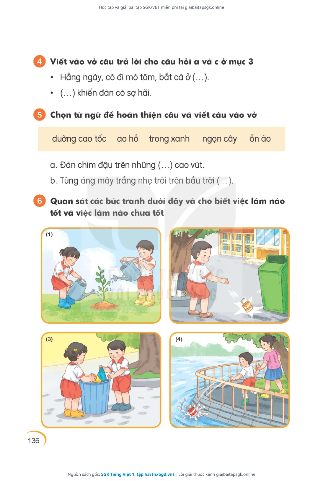 Trang 137 sách giáo khoa SGK Tiếng Việt 1, tập hai thu nhỏ